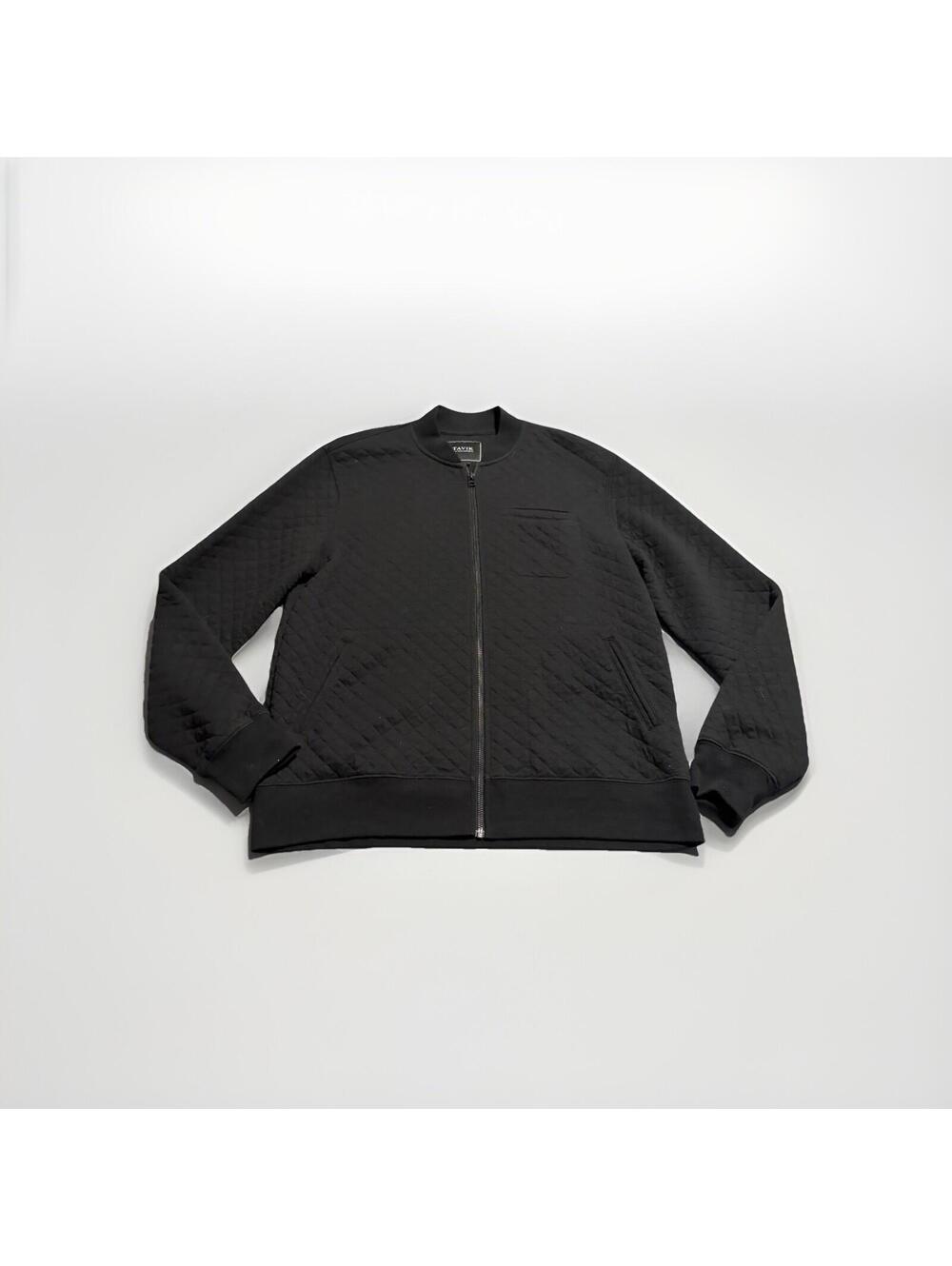 Tavik Sz M Lightweight Black Full Zip Overshirt-Style Jacket Cotton Blend (A22)